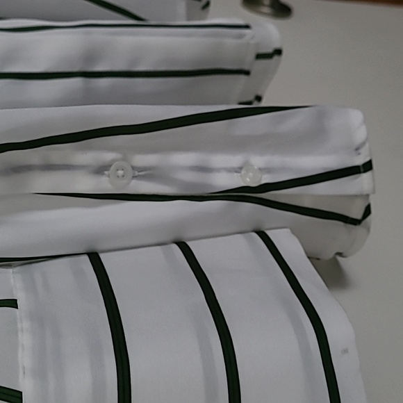 Nine West white tunic with green stripes - Picture 4 of 5